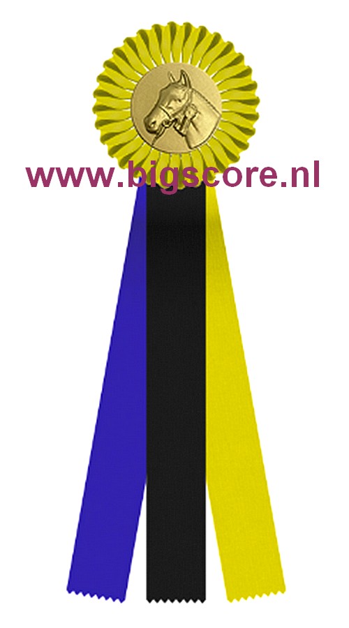 R 12 1-Ringsrozet Multi 3 liasters Blanco Ø 10,5 L: 25 cm met optie Full-Colour Ø 50 mm afslag